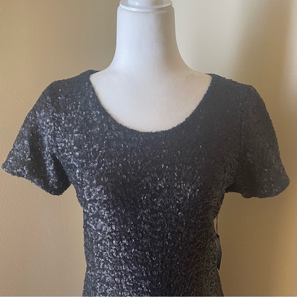 Velvet by Graham & Spencer Sequins Black Dress - Picture 5 of 9